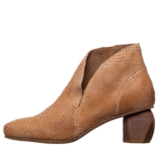 Antelope Shoes - Antelope Adora Slip-on Tan Leather Bootie Shoe Womens 8 8.5 Anthropologie 39